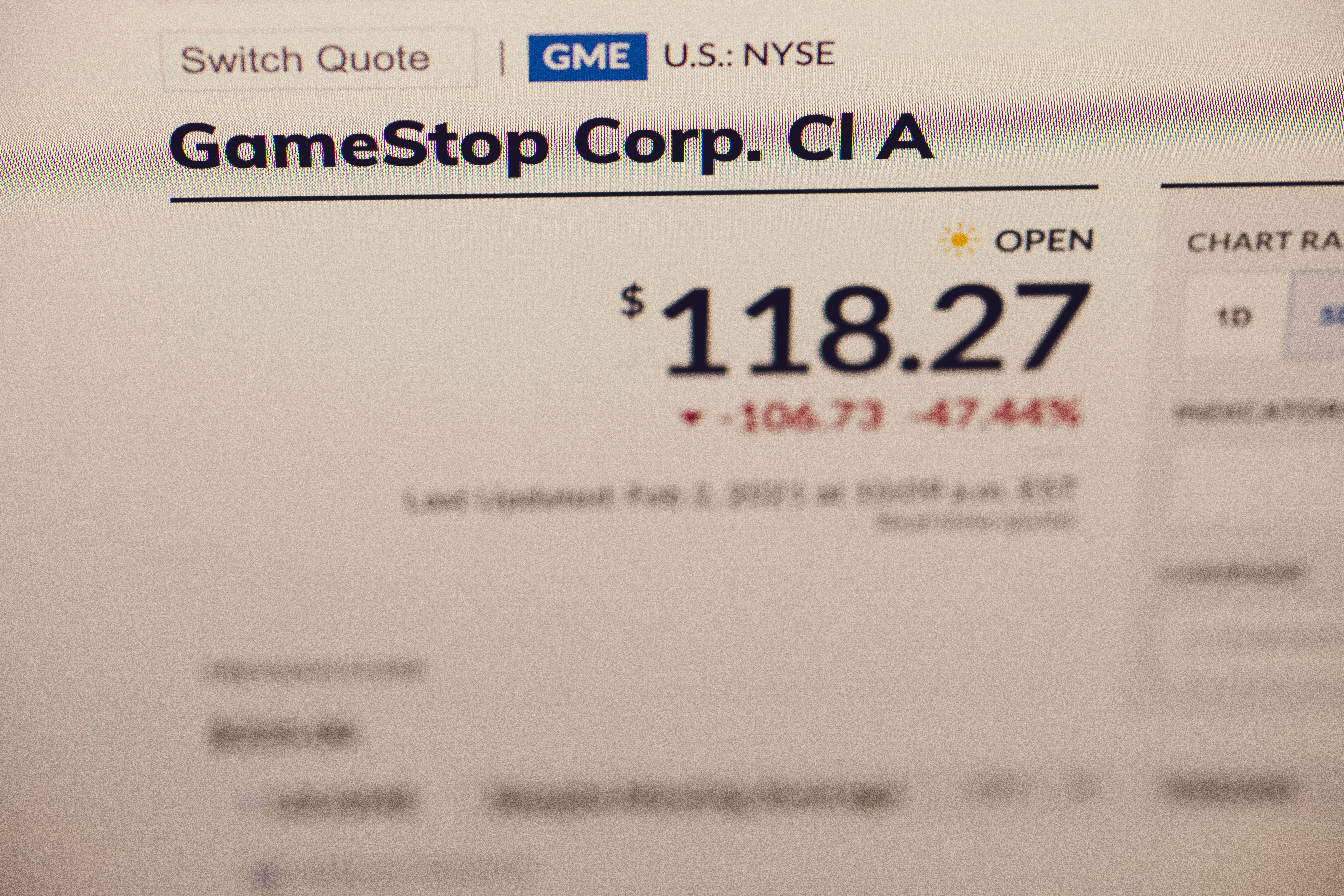 Will the Gamestop for interest markets?